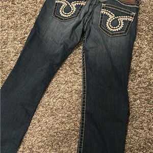 Big Star Sweet Skinny Dark Blue Jeans for Women- 29 long